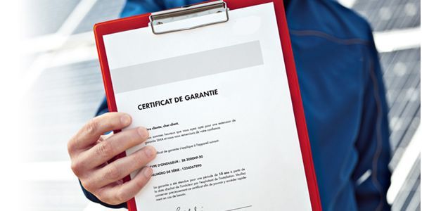 Certificat de garantie